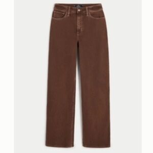 Hollister Ultra High-Rise Brown Dad Jeans